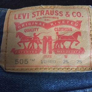 LEVIS 505 dark wash vintage jeans